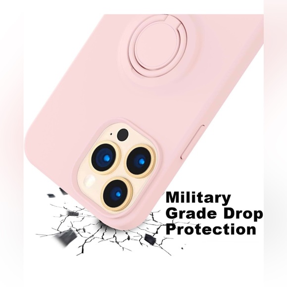 Pink iPhone 13 Pro Max Case 6.7 inch, Silicone Ultra Slim Shockproof Protective - Picture 6 of 7